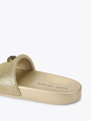 Kurt Geiger London Gold Meena Eagle Sandals - Image 4 of 5