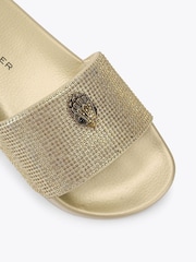 Kurt Geiger London Gold Meena Eagle Sandals - Image 5 of 5
