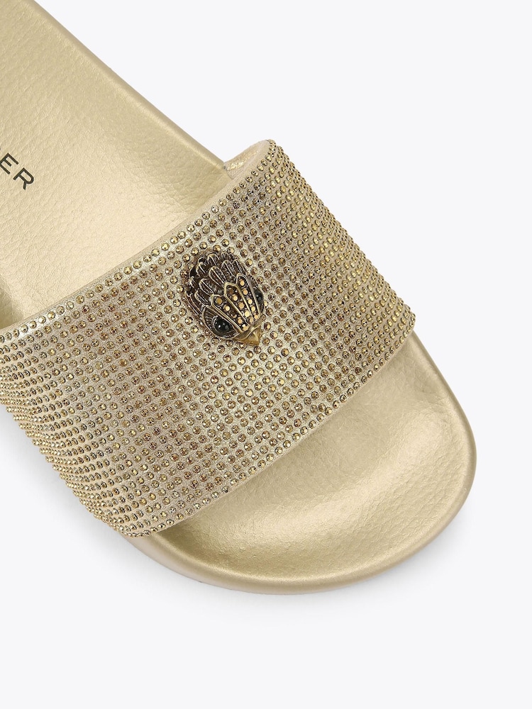 Kurt Geiger London Gold Meena Eagle Sandals - Image 5 of 5 Kurt Geiger London Gold Meena Eagle Sandals - Image 5 of 5