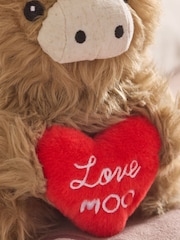 Natural Valentine's Hamish The Highland Cow Plush Toy - Image 2 of 3