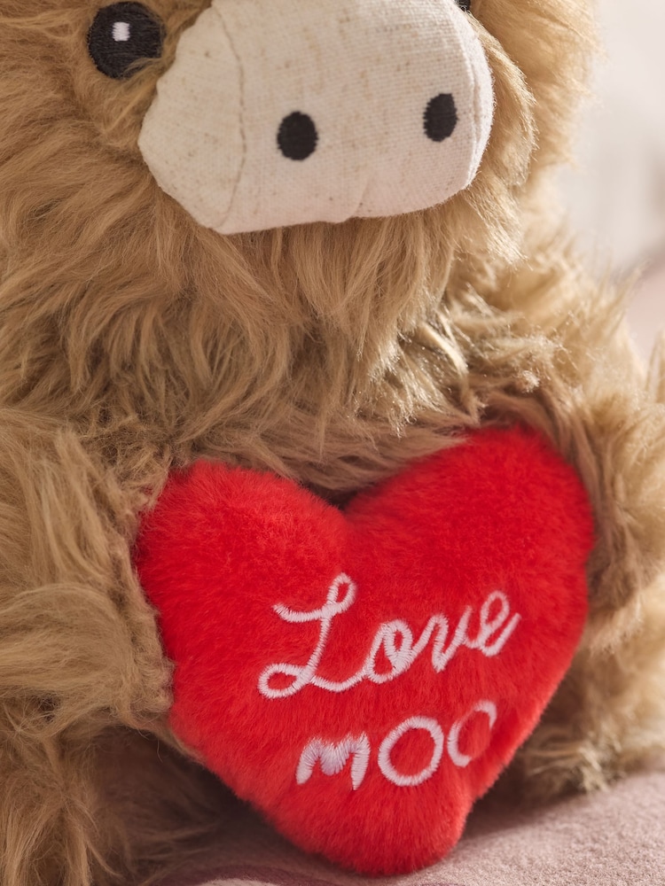 Natural Valentine's Hamish The Highland Cow Plush Toy - Image 2 of 3