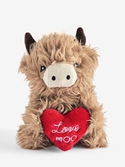 Natural Valentine's Hamish The Highland Cow Plush Toy - Image 3 of 3