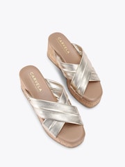 Carvela Comfort Fresco Cross Wedge Sandals - Image 2 of 4