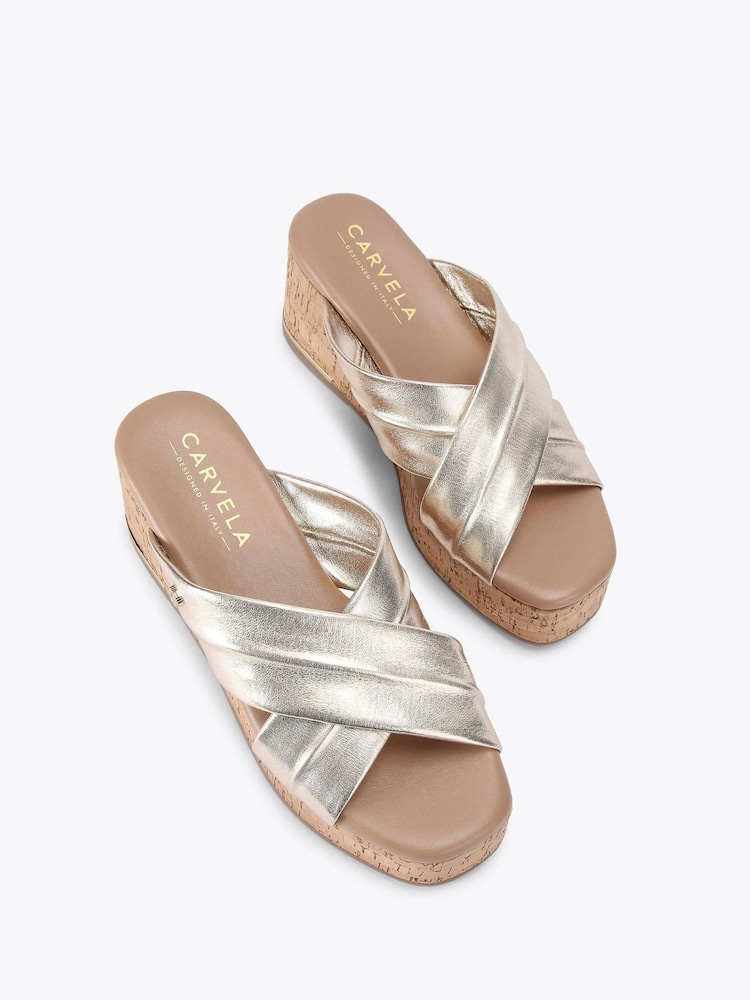 Carvela Comfort Fresco Cross Wedge Sandals - Image 2 of 4