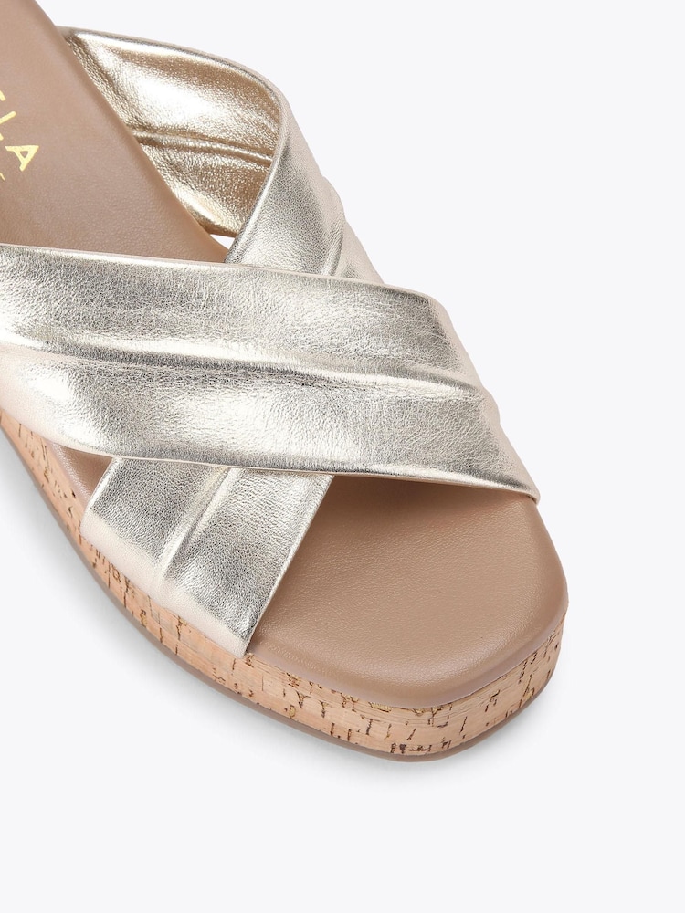 Carvela Comfort Fresco Cross Wedge Sandals - Image 4 of 4