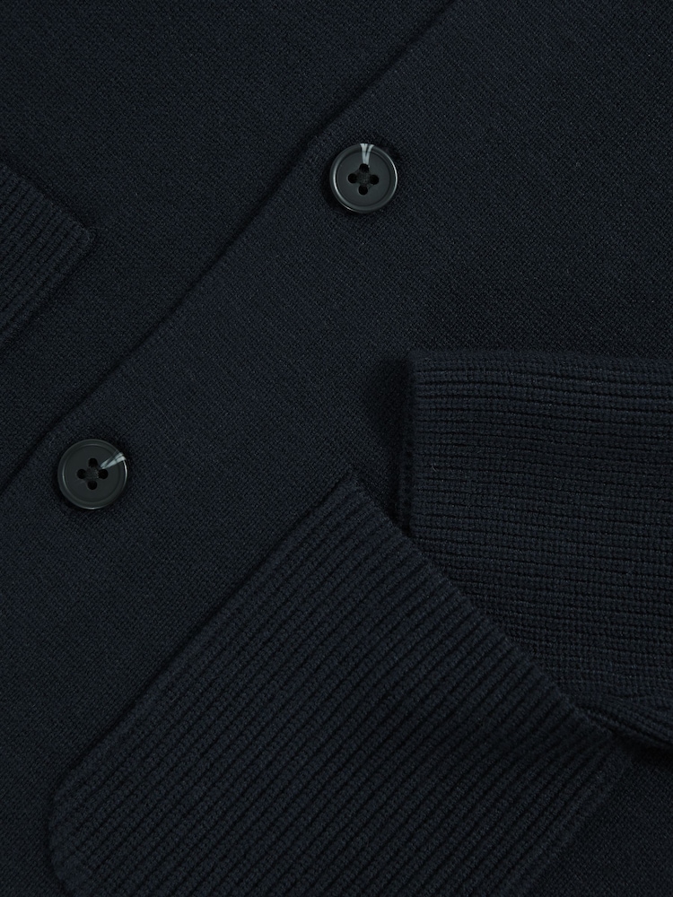 Reiss Navy Fitzgerald Cardigan - Image 4 of 4 Reiss Navy Fitzgerald Cardigan - Image 4 of 4