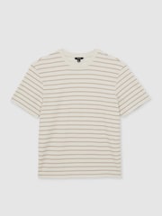 Reiss Oatmeal/White Woodhall T-Shirt - Image 2 of 6
