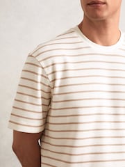 Reiss Oatmeal/White Woodhall T-Shirt - Image 3 of 6