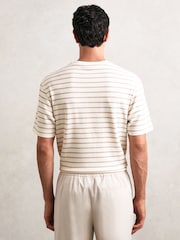 Reiss Oatmeal/White Woodhall T-Shirt - Image 5 of 6