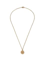 DCK Mens Gold Tone Stainless Steel Coin Necklace - Image 1 of 2
