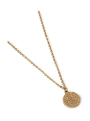 DCK Mens Gold Tone Stainless Steel Coin Necklace - Image 2 of 2