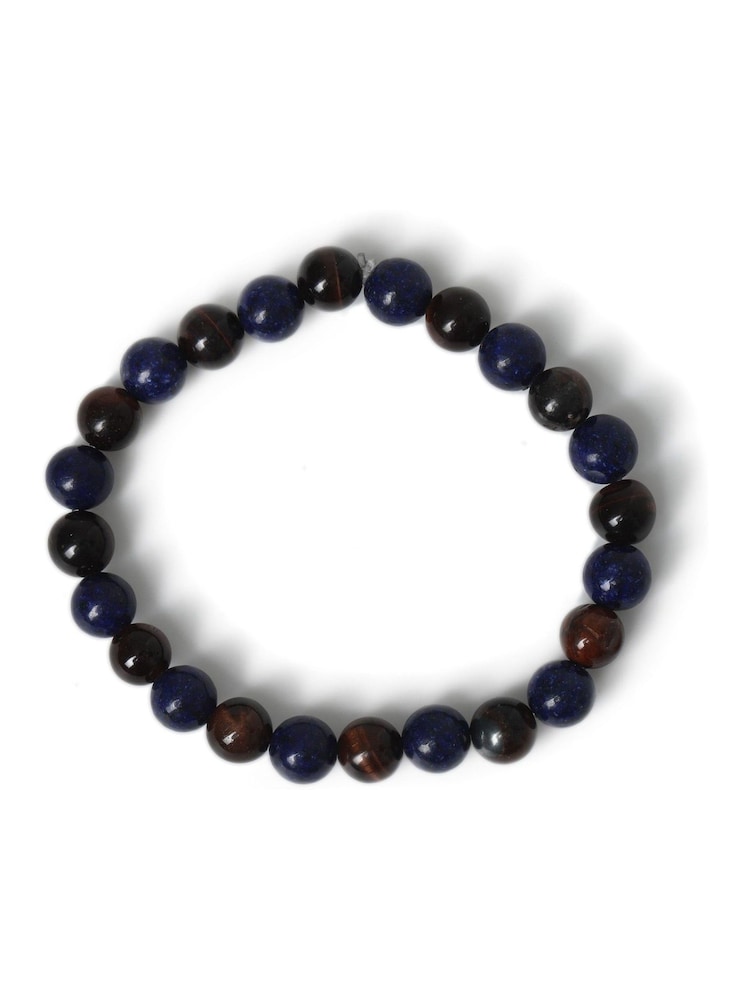 DCK Mens Semi Precious Stone Black Bracelet - Image 2 of 2
