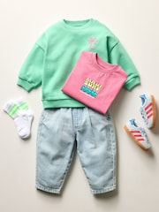 světle modrá - Barel Džíny (3měsíců -7let) - Obrázek 9 z 9