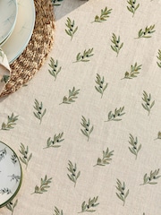 Sophie Allport Linen Olive Tablecloth - Imagen 2 de 4