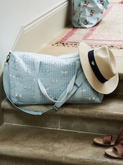 Sophie Allport Teal Blue Quilted Dragonfly Weekend Bag - Image 1 of 5