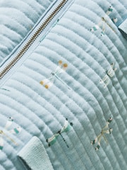 Sophie Allport Teal Blue Quilted Dragonfly Weekend Bag - Image 2 of 5