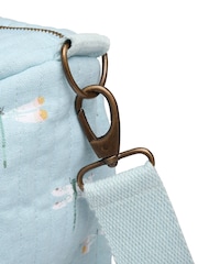 Sophie Allport Teal Blue Quilted Dragonfly Weekend Bag - Image 5 of 5