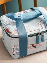 Sophie Allport Soft Blue Coastal Boats Lunch Bag - Image 2 of 6