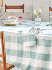 Sophie Allport Gingham Linen Tablecloth - Imagen 1 de 3
