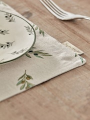 Sophie Allport Linen Olive Placemats Set of 2 - Imagen 2 de 3