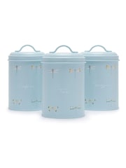 Sophie Allport Teal Blue Dragonfly Storage Tins Set of 3 - Image 2 of 2