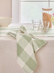 Sophie Allport Linen Gingham Napkins Set of 4 - Imagen 1 de 3