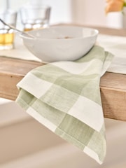 Sophie Allport Linen Gingham Napkins Set of 4 - Imagen 2 de 3