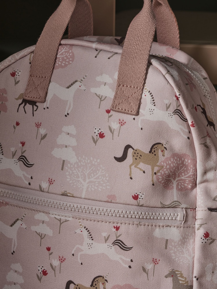 Sophie Allport Pale Pink Pony Forest Backpack - Image 2 of 6