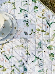 Sophie Allport Off White Wild Floral Picnic Blanket - Image 2 of 6