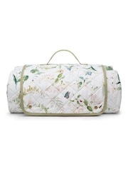 Sophie Allport Off White Wild Floral Picnic Blanket - Image 3 of 6