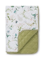 Sophie Allport Off White Wild Floral Picnic Blanket - Image 4 of 6