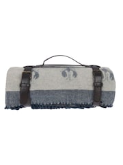 Sophie Allport Blue Lobster Picnic Blanket with Straps - Image 2 of 3
