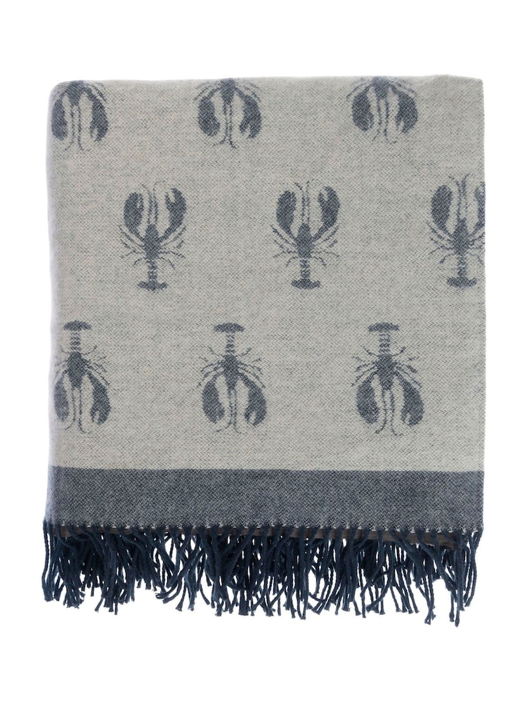 Sophie Allport Blue Lobster Picnic Blanket with Straps - Image 3 of 3