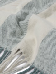 Sophie Allport Pale Blue Stripe Woven Picnic Blanket - Image 5 of 5