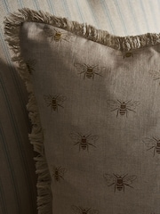 Sophie Allport Natural Linen Bee Cushion - Image 2 of 4