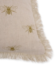Sophie Allport Natural Linen Bee Cushion - Image 4 of 4