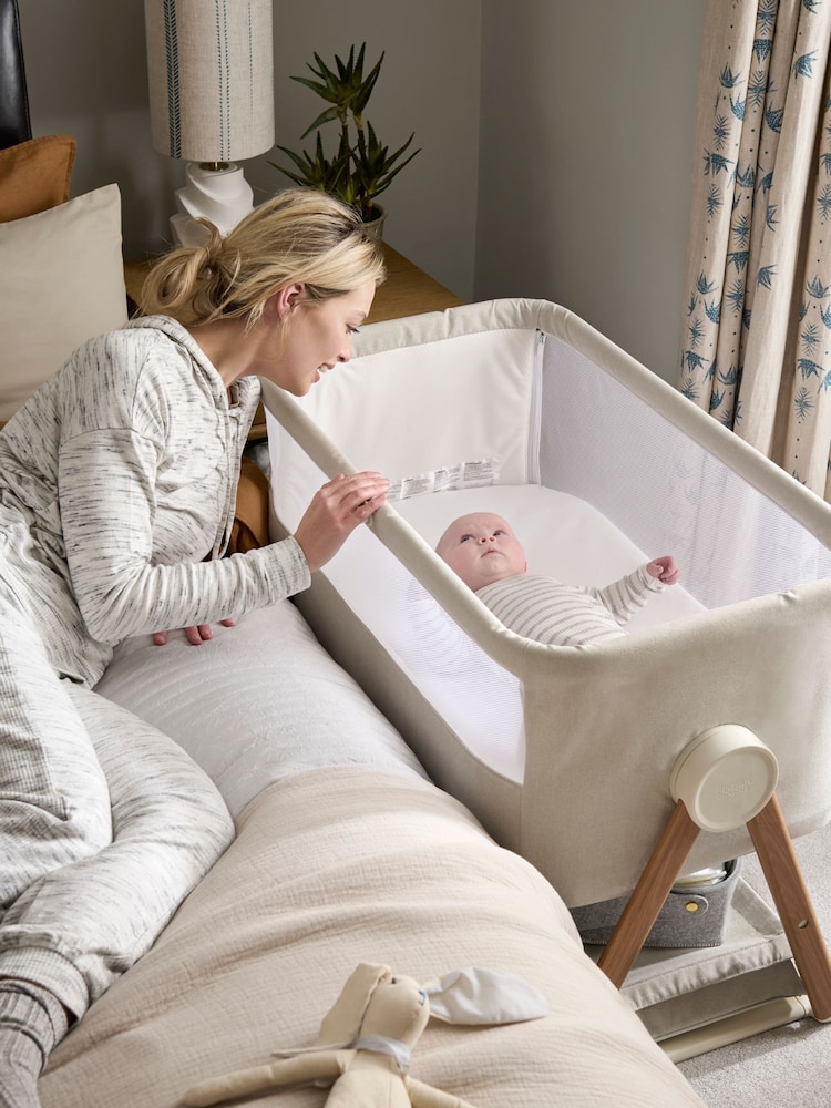 Mamas & Papas Fawn Lua Bedside Crib - Image 1 of 11