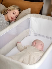 Mamas & Papas Fawn Lua Bedside Crib - Image 2 of 11