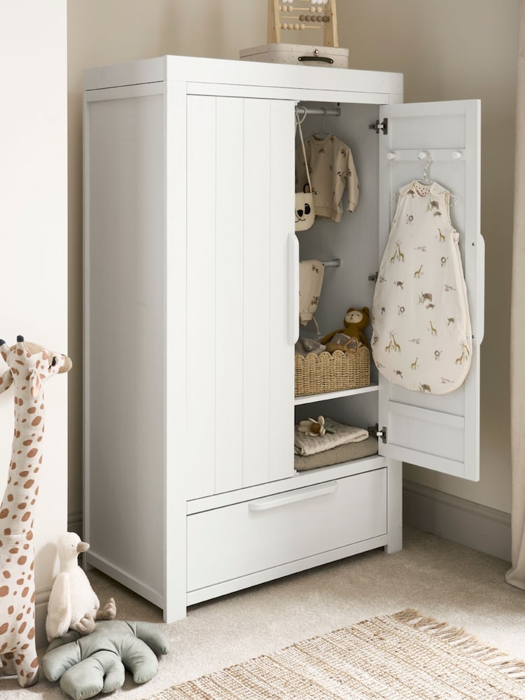 Mamas & Papas White Franklin Wardrobe - Image 1 of 4