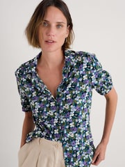 Verde azulado - Camisa de manga corta Embrace de Seasalt Cornwall - Imagen 1 de 5