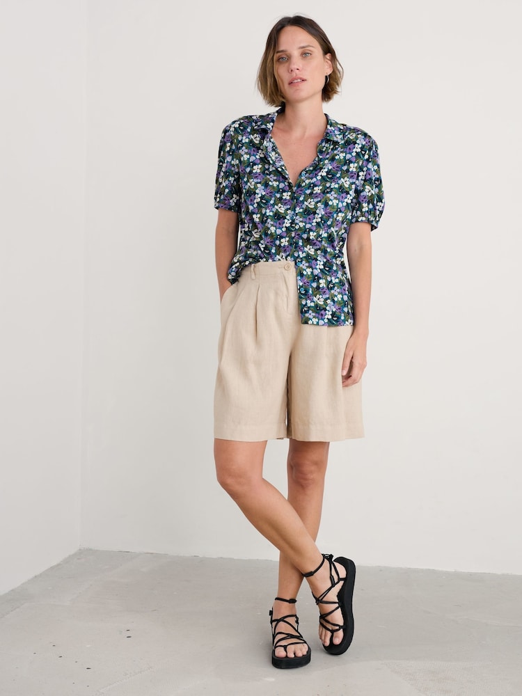 Verde azulado - Camisa de manga corta Embrace de Seasalt Cornwall - Imagen 2 de 5