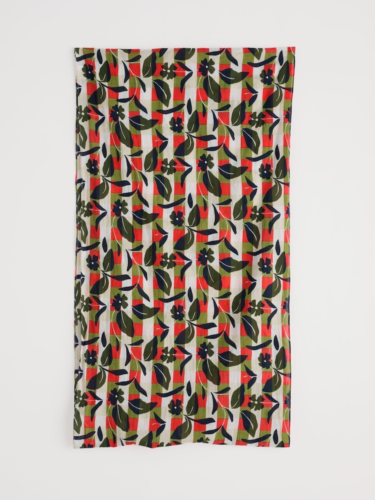 Seasalt Cornwall Green New Everyday Circle 100% Cotton Scarf - Image 2 of 5 Seasalt Cornwall Green New Everyday Circle 100% Cotton Scarf - Image 2 of 5