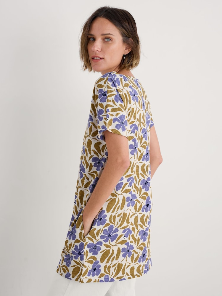 Seasalt Cornwall White Ocean Gaze Jersey Tunic - Imagen 2 de 5