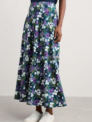 Seasalt Cornwall Teal Blue Ankle Length Skirt - Image 1 of 5