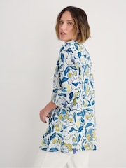 Azul - Seasalt Cornwall Aventurier Printed 100% Cotton Tunic - Imagen 2 de 5