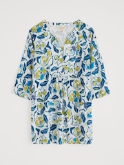 Azul - Seasalt Cornwall Aventurier Printed 100% Cotton Tunic - Imagen 4 de 5