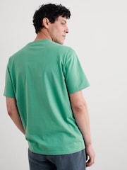 Seasalt Cornwall Light Green Mens Midwatch 100% Cotton T-Shirt - Image 2 of 5