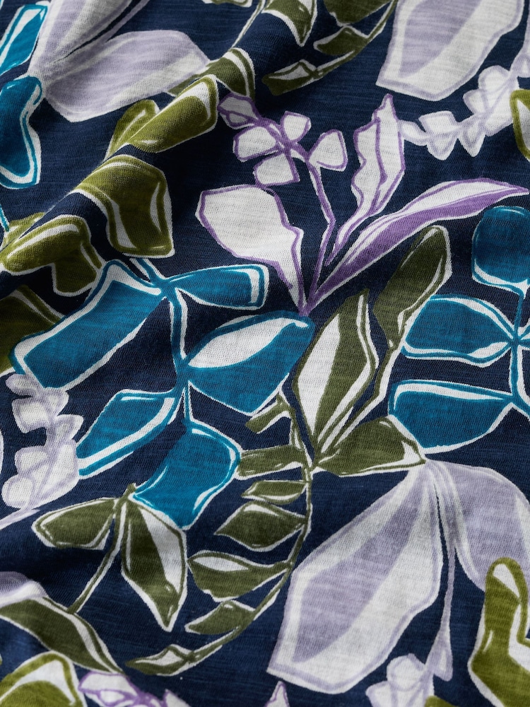 Seasalt Cornwall Blue Polmanter Jersey 100% Cotton Dress - Image 2 of 5