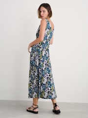 Seasalt Cornwall Blue Polmanter Jersey 100% Cotton Dress - Image 5 of 5
