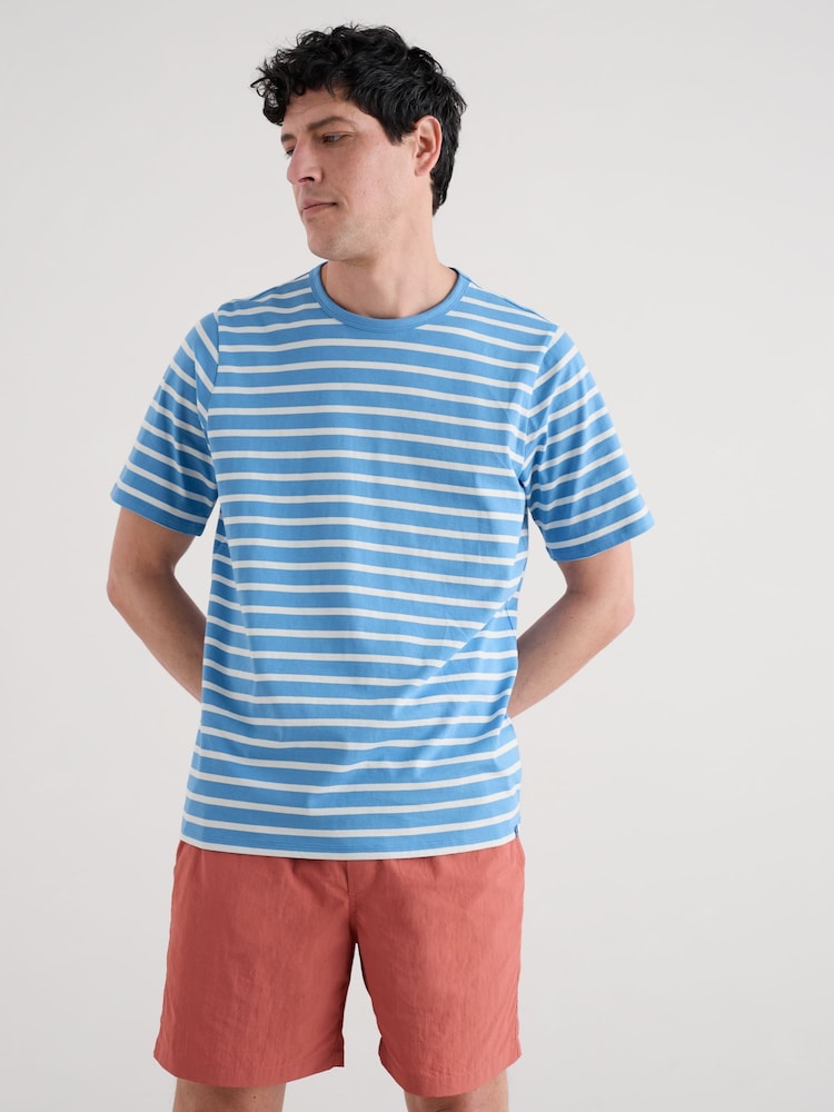 Синий - Мужская футболка Seasalt Cornwall Seven Seas Sailor - Image 1 of 5